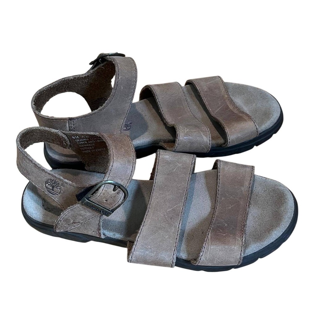 Timberland Strappy Sandals Womens 6 Brown‎ Good Gorpcore Granola